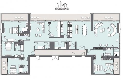 Střešní byt v PENINSULA v Business Bay, Dubai, SAE 4 ložnice, 505 m² Č.: 637436 - fotografie 8