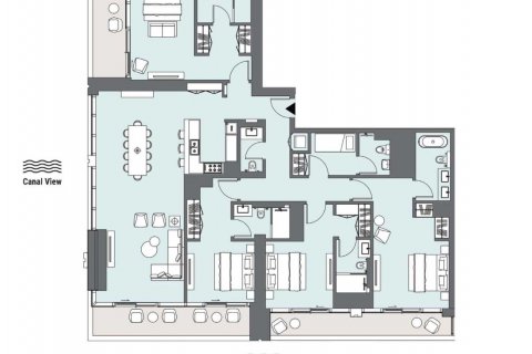 Apartman u PENINSULA u gradu Business Bay, Dubai, UAE 4 spavaće sobe, 240 m2 Br. 637434 - Slika 8