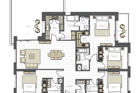 آپارتمان برای فروش در  Maryam Island، Sharjah، امارات متحده عربی  1 خوابه ، 69 متر مربع ، شماره 690251 - تصویر 9