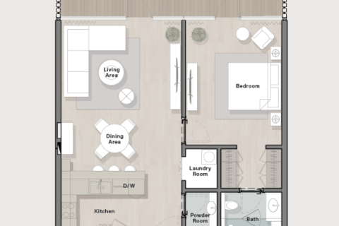 Ras Al Khaimah, BAE’de satılık daire 1 oda, 43 m&sup2; No 690254 - fotoğraf 15