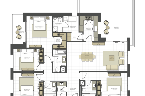 Müüa korter asukohaga Maryam Island, Sharjah, AÜE: 1 magamistoaga, 69 m² Nr 690250 - pilt 7