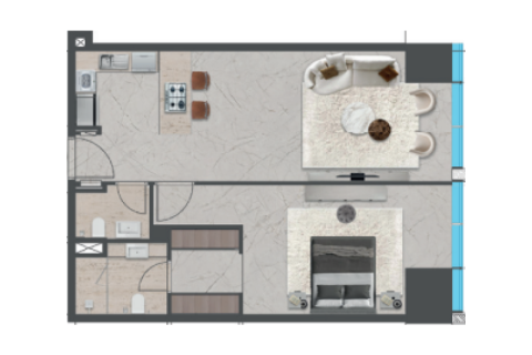 Купить квартиру в Бизнес-Бэй, Дубай, ОАЭ 1 спальня, № 690253 - фото 7