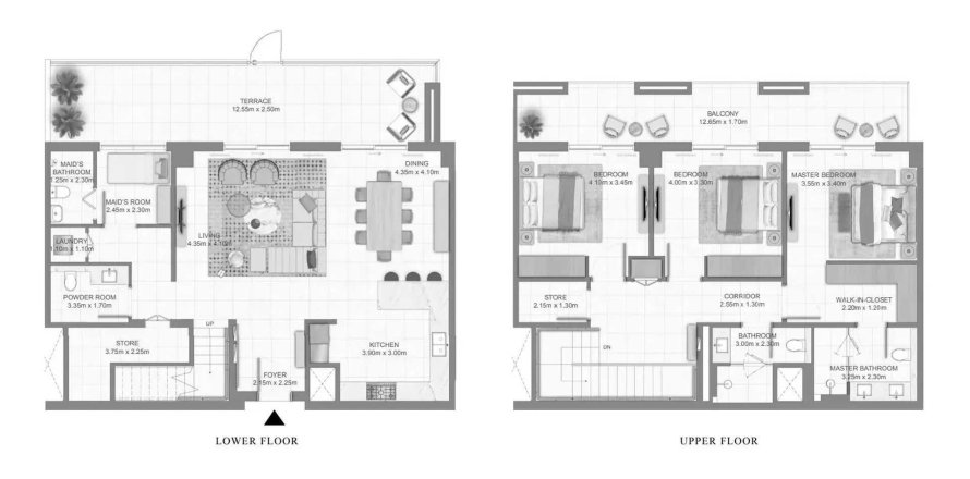 Városi lakóépület a Golf Vale lakóparkban itt: Dubai South (Dubai World Central), EAE, 3 hálószoba, 260.76 m², azonosító: 699173