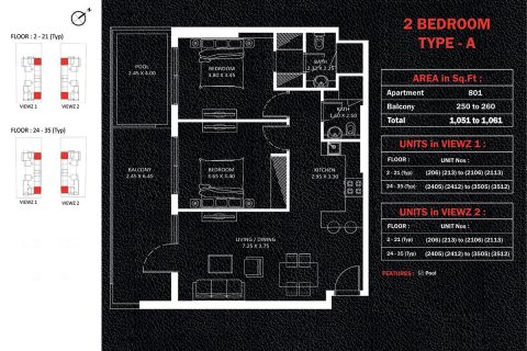 Wohnung zum Verkauf in Jumeirah Lake Towers, Dubai, VAE 1 Zimmer, 39 m2 Nr. 728632 - Foto 10