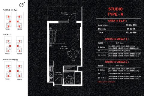 Wohnung zum Verkauf in Jumeirah Lake Towers, Dubai, VAE 1 Zimmer, 39 m2 Nr. 728632 - Foto 8