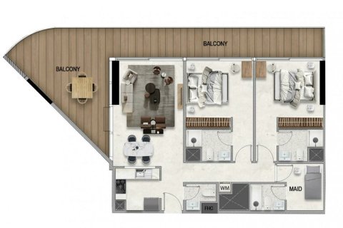 Appartamento in vendita a Majan, Dubai, EAU 2 camere da letto, 149 mq. № 686391 - foto 21