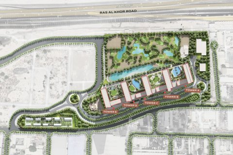 آپارتمان برای فروش در  Ras Al Khor، Dubai، امارات متحده عربی  1 خوابه ، 68.1 متر مربع ، شماره 640365 - تصویر 2