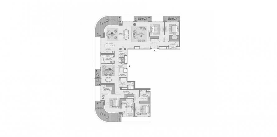 Apartment in SEAPOINT RESIDENCES in Dubai Harbour, Dubai, UAE 4 bedrooms, 415 sq.m. № 630726