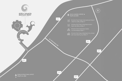 Huoneisto Al Marjan Island, Ras Al Khaimah, Arabiemiraatit 1 makuuhuone, 88 m2 № 656468 - kuva 14