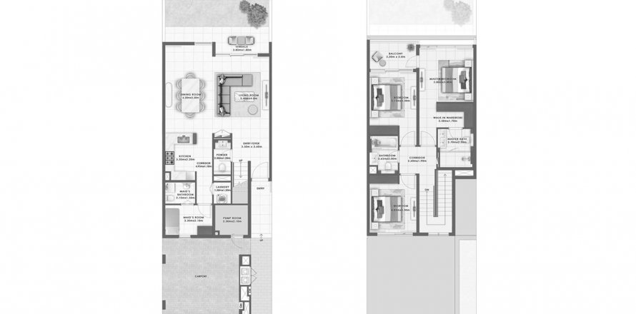 Shtëpi në qytet në Greenspoint 2 në Dubai South (Dubai World Central), Emiratet e Bashkuara Arabe 3 dhoma gjumi, 227.61 m2. № 612911