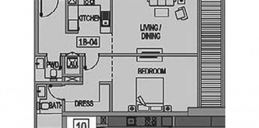 Apartment in Jade Tower in Majan, Dubai, UAE 1 bedroom, 83.63 sq.m. № 455106