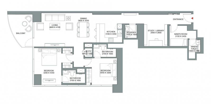 Apartament w Nadd Al Sheba, Dubai, ZEA 2 sypialnie, 140.72 mkw. nr 489305