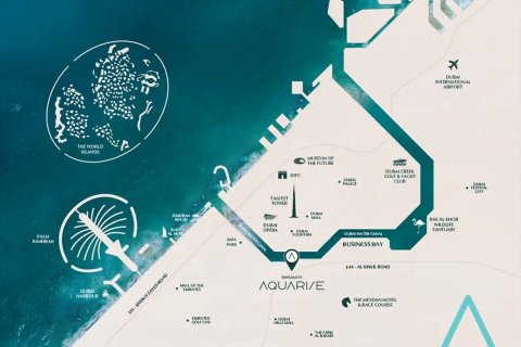 Business Bay, Dubai, संयुक्त अरब अमीरात में अपार्टमेंट, 2 बेडरूम, 125.7 वर्ग मीटर, संख्या 647729
