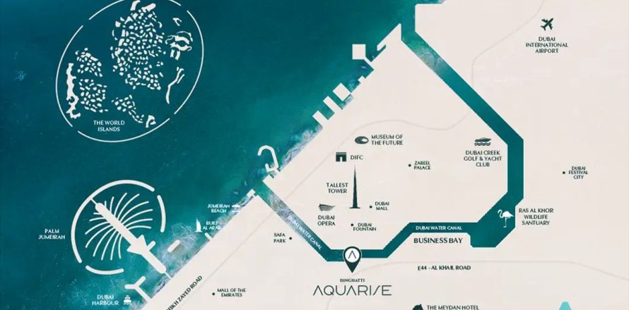 Byt v Business Bay, Dubai, SAE 2 ložnice, 125.7 m² Č.: 647729