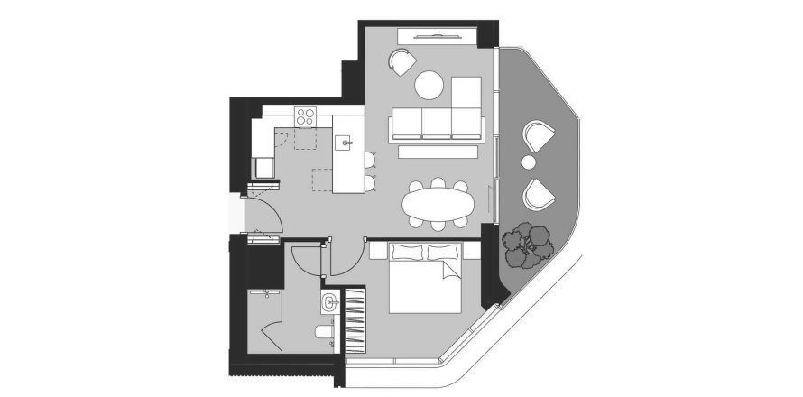 Apartman u Artistry Residences u gradu Dubai Design District, UAE 1 spavaća soba, 69 m2 Br. 689557