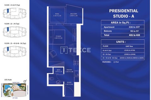 Wohnung zum Verkauf in Jumeirah Village Triangle, Dubai, VAE 2 Schlafzimmer, 107 m2 Nr. 685801 - Foto 23