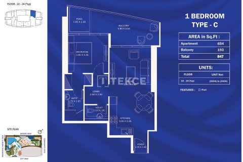 Wohnung zum Verkauf in Jumeirah Village Triangle, Dubai, VAE 2 Schlafzimmer, 107 m2 Nr. 685801 - Foto 27