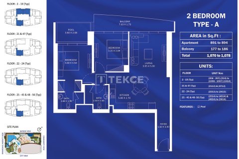 Wohnung zum Verkauf in Jumeirah Village Triangle, Dubai, VAE 2 Schlafzimmer, 107 m2 Nr. 685801 - Foto 28