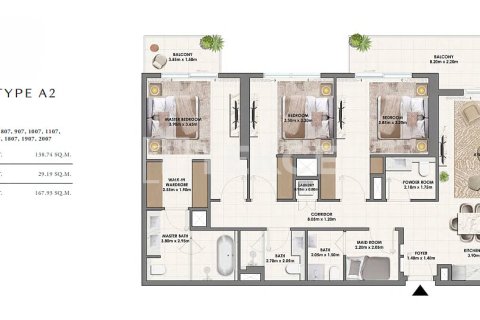 Lägenhet till försäljning i Dubai Hills Estate, Dubai, UAE 3 sovrum, 180 kvm Nr. 685802 - fotografi 13