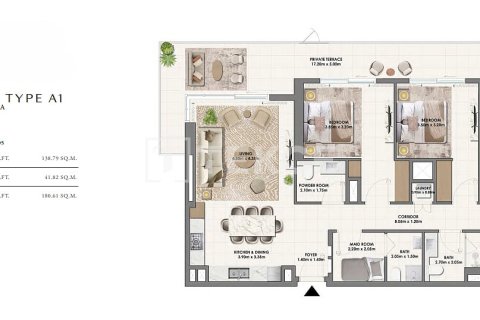 Lägenhet till försäljning i Dubai Hills Estate, Dubai, UAE 3 sovrum, 180 kvm Nr. 685802 - fotografi 12