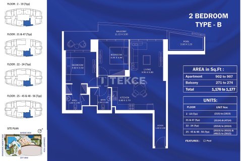 Apartment til salg i Jumeirah Village Triangle, Dubai, UAE 1 soveværelse, 87 kvm № 685800 - foto 29