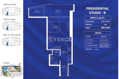 Apartment til salg i Jumeirah Village Triangle, Dubai, UAE 1 soveværelse, 87 kvm № 685800 - foto 24