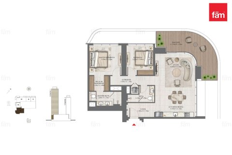 Apartmen di Dubai Harbour, UAE 2 bilik tidur, 128.5 meter persegi № 644834 - foto 12