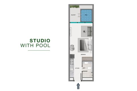Wohnung zum Verkauf in Dubai Production City (IMPZ), Dubai, VAE 40.2 m2 Nr. 727405 - Foto 15