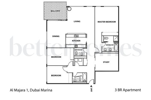 Wohnung zum Verkauf in Dubai Marina, Dubai, VAE 3 Schlafzimmer, 191.1 m2 Nr. 749400 - Foto 18