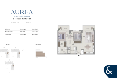 Apartament në Mina Rashid, Dubai, Emiratet e Bashkuara Arabe 2 dhoma gjumi, 114 m2. № 666392 - Foto 1