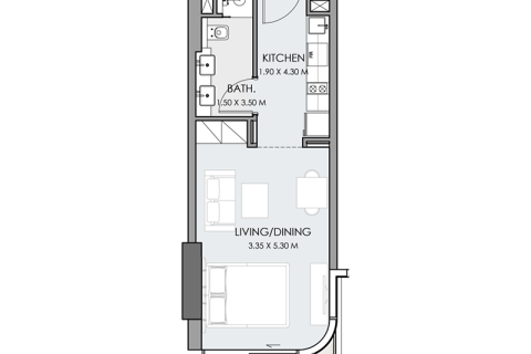 Apartman u gradu Dubai, UAE 1 soba, 38 m2 Br. 732744 - Slika 4