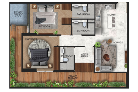 Apartamento para venda em Jumeirah Village Circle, Dubai, EAU 1 quarto, 39 m2 № 732746 - foto 4