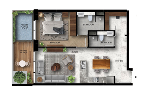 Apartamento para venda em Jumeirah Village Circle, Dubai, EAU 1 quarto, 39 m2 № 732746 - foto 3