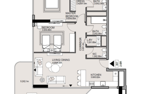 Dubai, BAE’de satılık daire 1 yatak odası, 46 m&sup2; No 732745 - fotoğraf 12