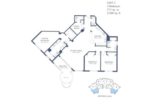 Apartmen di Palm Jumeirah, Dubai, UAE 3 bilik tidur, 203 meter persegi № 685027 - foto 16