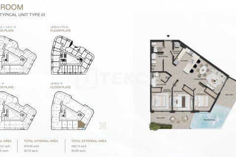 Appartement à vendre à  Dubai Land, Dubai, EAU 3 chambres, 143 m2 № 699399 - photo 7