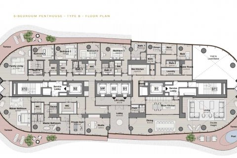 Penthouse in BULGARI LIGHTHOUSE in Jumeirah, Dubai, UAE 5 bedrooms, 1083 sq.m. № 637166 - photo 10