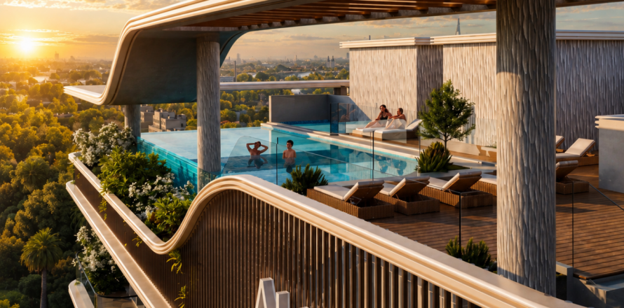 Apartman u Dubai, UAE 28 m2, 1 soba Br. 760199