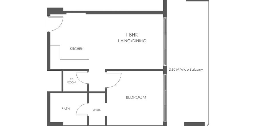 Apartment in Al Haseen Residences 5 in Dubai, UAE 1 bedroom, 69.12 sq.m. № 714888