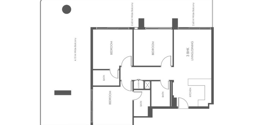 Apartment in Al Haseen Residences 5 in Dubai, UAE 3 bedrooms, 168.9 sq.m. № 714895