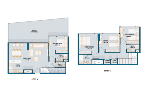 Apartment sa Al Maryah Island, Abu Dhabi, UAE 2 silid-tulugan, 151 sq.m. № 690242 - larawan 9