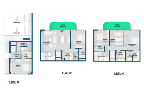 Apartment sa Al Maryah Island, Abu Dhabi, UAE 2 silid-tulugan, 151 sq.m. № 690242 - larawan 7