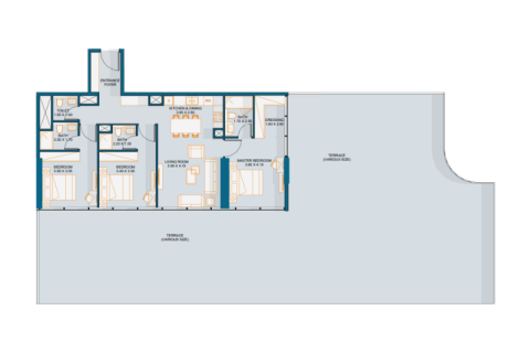 Apartment sa Al Maryah Island, Abu Dhabi, UAE 2 silid-tulugan, 151 sq.m. № 690242 - larawan 6
