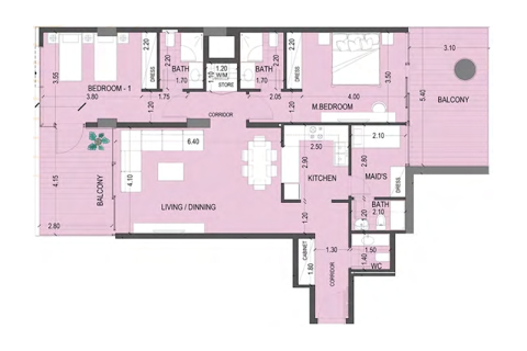 阿联酋 Dubai Nadd Al Sheba 待售 : 1 卧, 74 平方米 , 编号690244 - 照片 3
