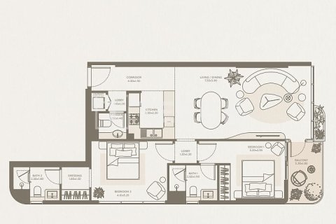 Apartment in Majan, Dubai, UAE 2 bedrooms, 101 sq.m. № 703248 - photo 21
