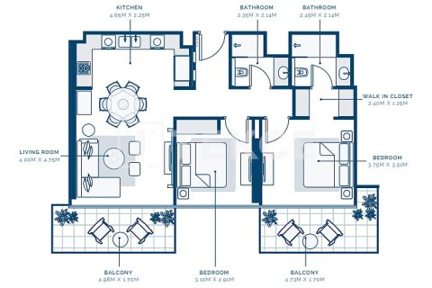 Appartement te koop in Dubai, VAE 1 slaapkamer, 69 vr.m., nr 703249 - foto 23