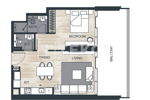 Apartman u Dubai, UAE 1 soba, 35 m2 Br. 730925 - fotografija 11