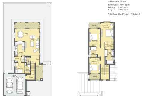 Dubai, BAE’de satılık sıra ev 3 yatak odası, 244.43 m&sup2; No 741065 - fotoğraf 21
