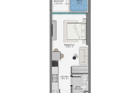 Купити квартиру в Дубай, ОАЕ 1 кімната, № 732821 - фото 4