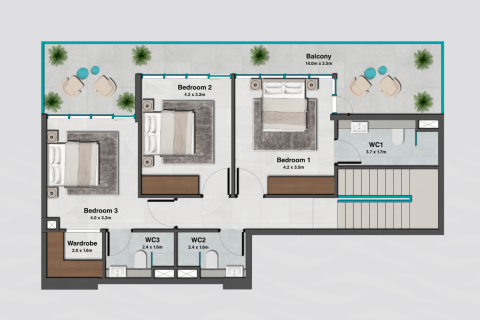 Apartman u gradu Jumeirah Village Circle, Dubai, UAE 1 soba, 39 m2 Br. 728506 - Slika 18